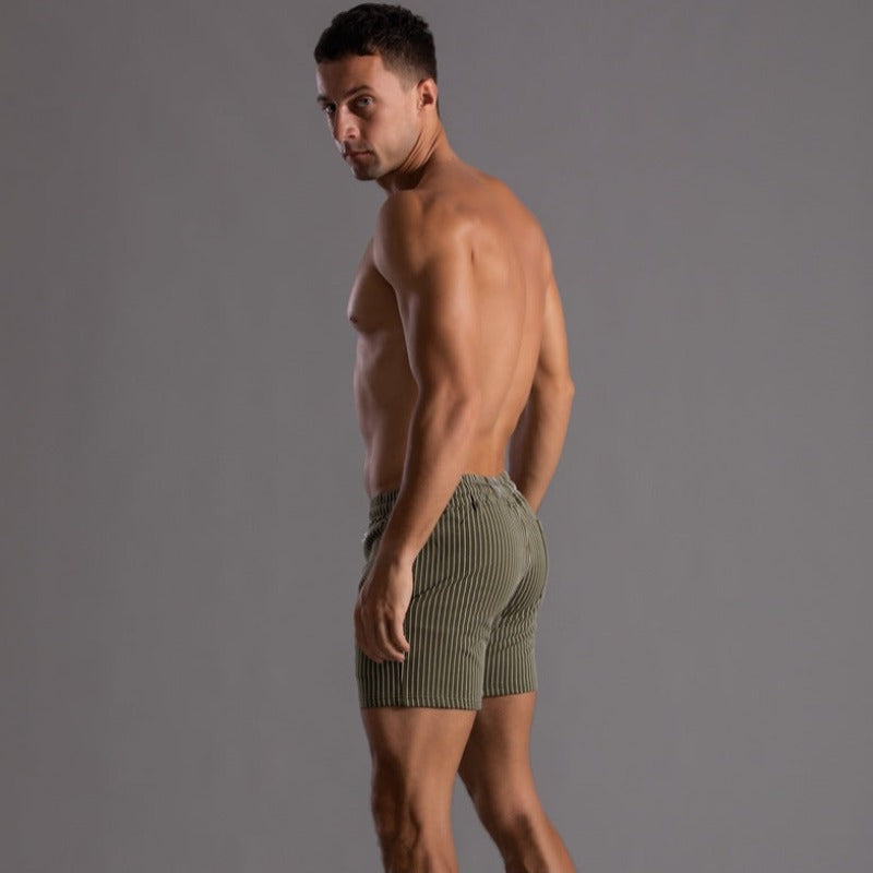 Herren-Stretch-Shorts mit elastischem Kordelzugbund für täglichen Komfort