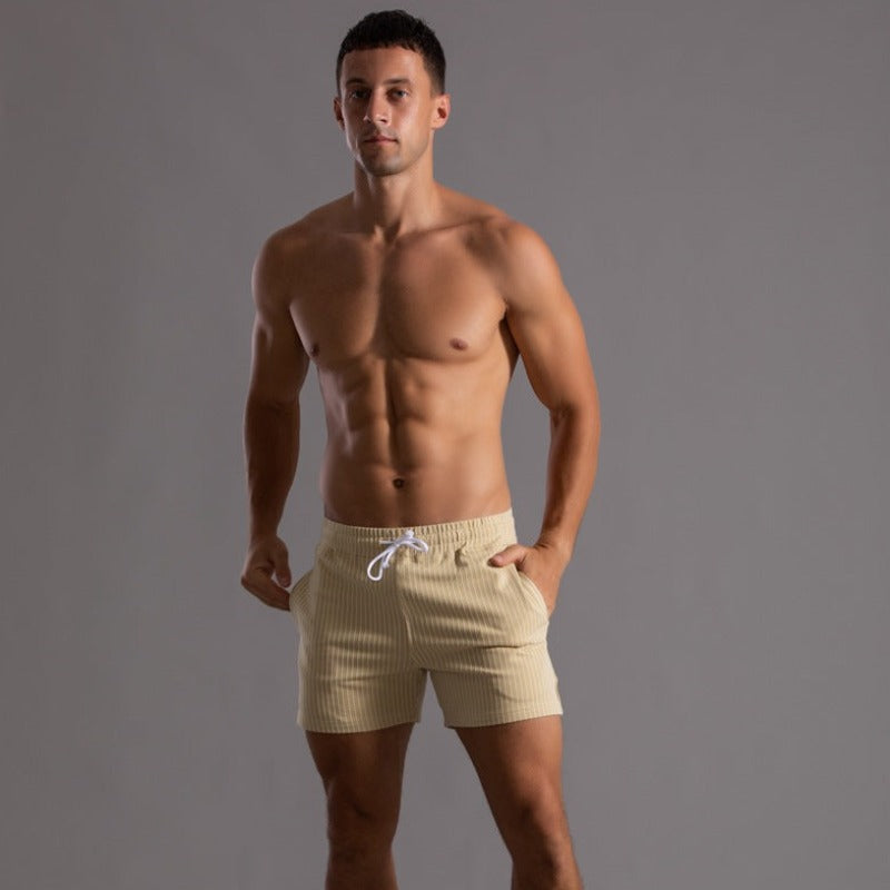 Herren-Stretch-Shorts mit elastischem Kordelzugbund für täglichen Komfort