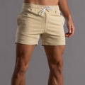 Herren-Stretch-Shorts mit elastischem Kordelzugbund für täglichen Komfort