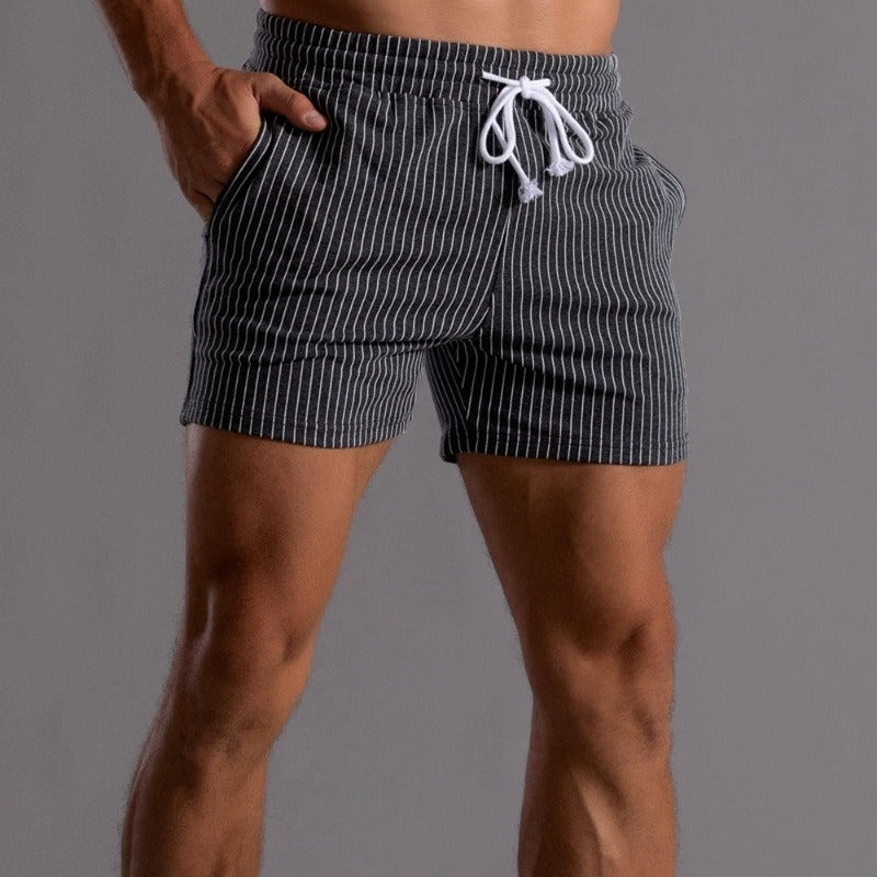 Men's Stretch Shorts with Elasticated Drawstring Waist for Everyday Comfort