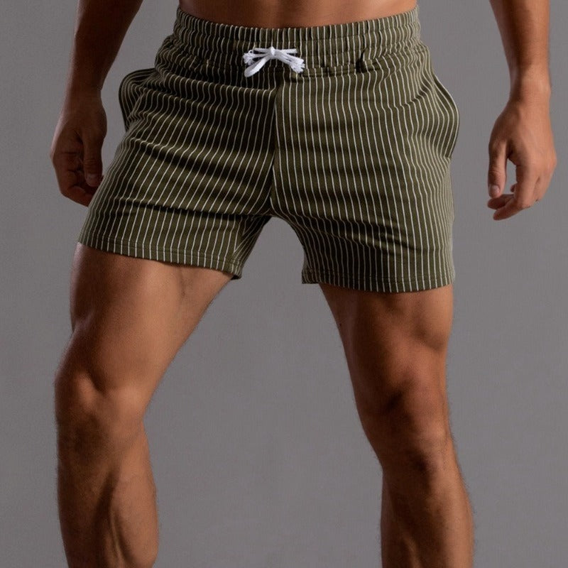 Men's Stretch Shorts with Elasticated Drawstring Waist for Everyday Comfort