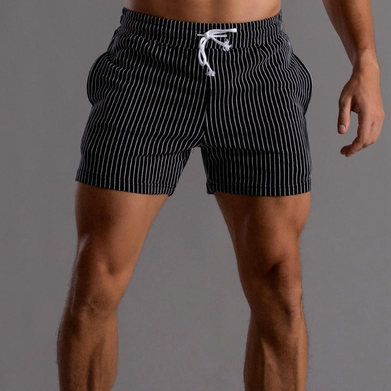 Men's Stretch Shorts with Elasticated Drawstring Waist for Everyday Comfort