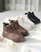 Women’s Faux Fur Lined Platform Chelsea Boots