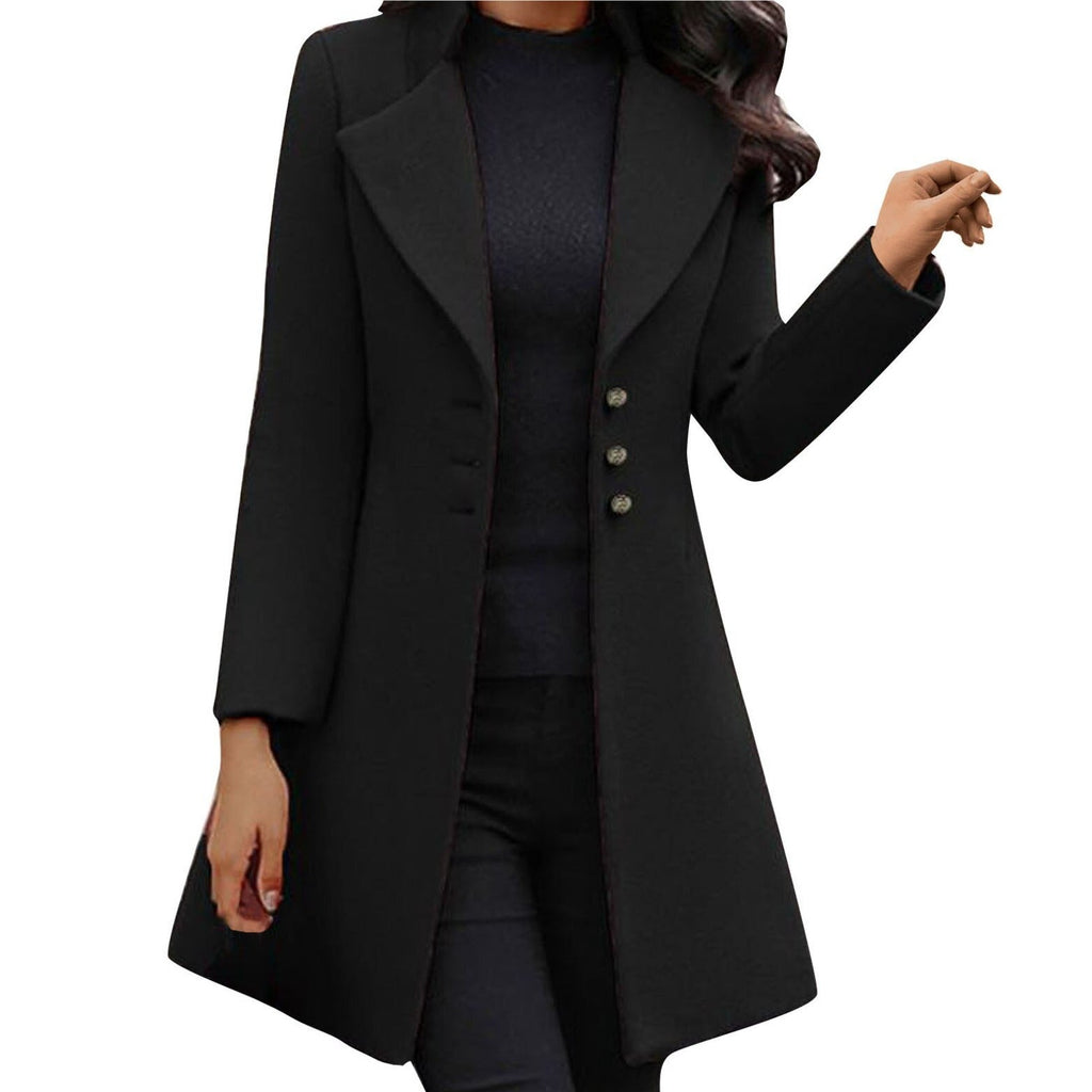 Women's Double-Breasted Tailored Longline Coat