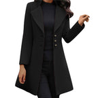 Women's Double-Breasted Tailored Longline Coat