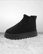 Women’s Faux Fur Lined Platform Chelsea Boots