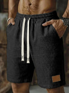 Men's Textured Drawstring Lounge Shorts