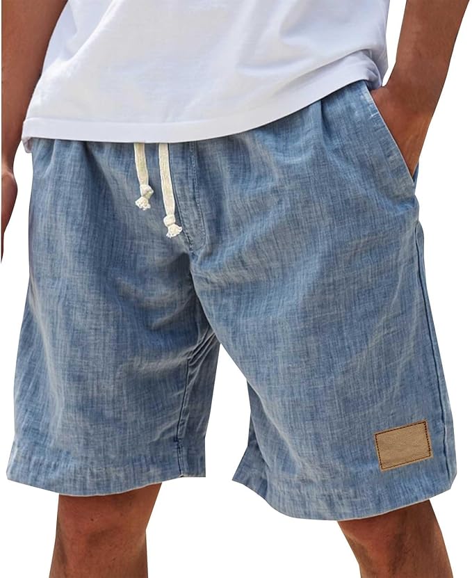 Herren-Casual-Shorts mit Kordelzug
