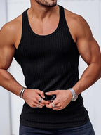 Herren-Ripp-Tanktop mit Stretch-Passform für den Alltag