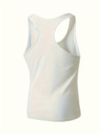 Herren-Ripp-Tanktop mit Stretch-Passform für den Alltag