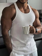 Herren-Ripp-Tanktop mit Stretch-Passform für den Alltag