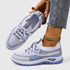 Women's Breathable Mesh Lace-Up Sneakers