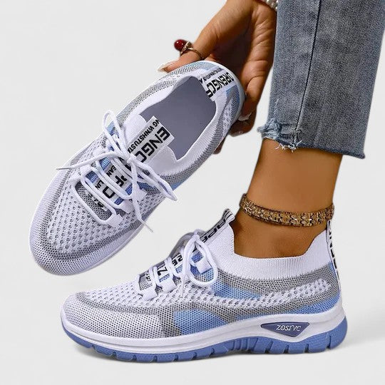 Women's Breathable Mesh Lace-Up Sneakers