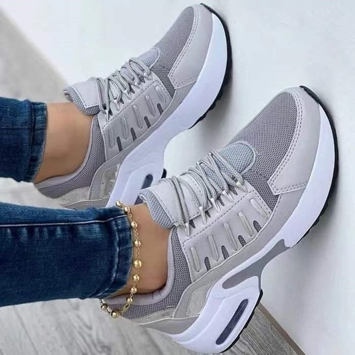 Lekkie damskie sneakersy sznurowane zapewniające komfort