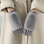 Women’s Faux Fur Cuff Winter Gloves