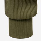 Herresweater med kort lynlås og høj krave