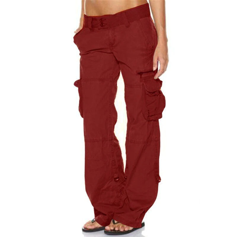 Pantalon cargo utilitaire décontracté pour femme