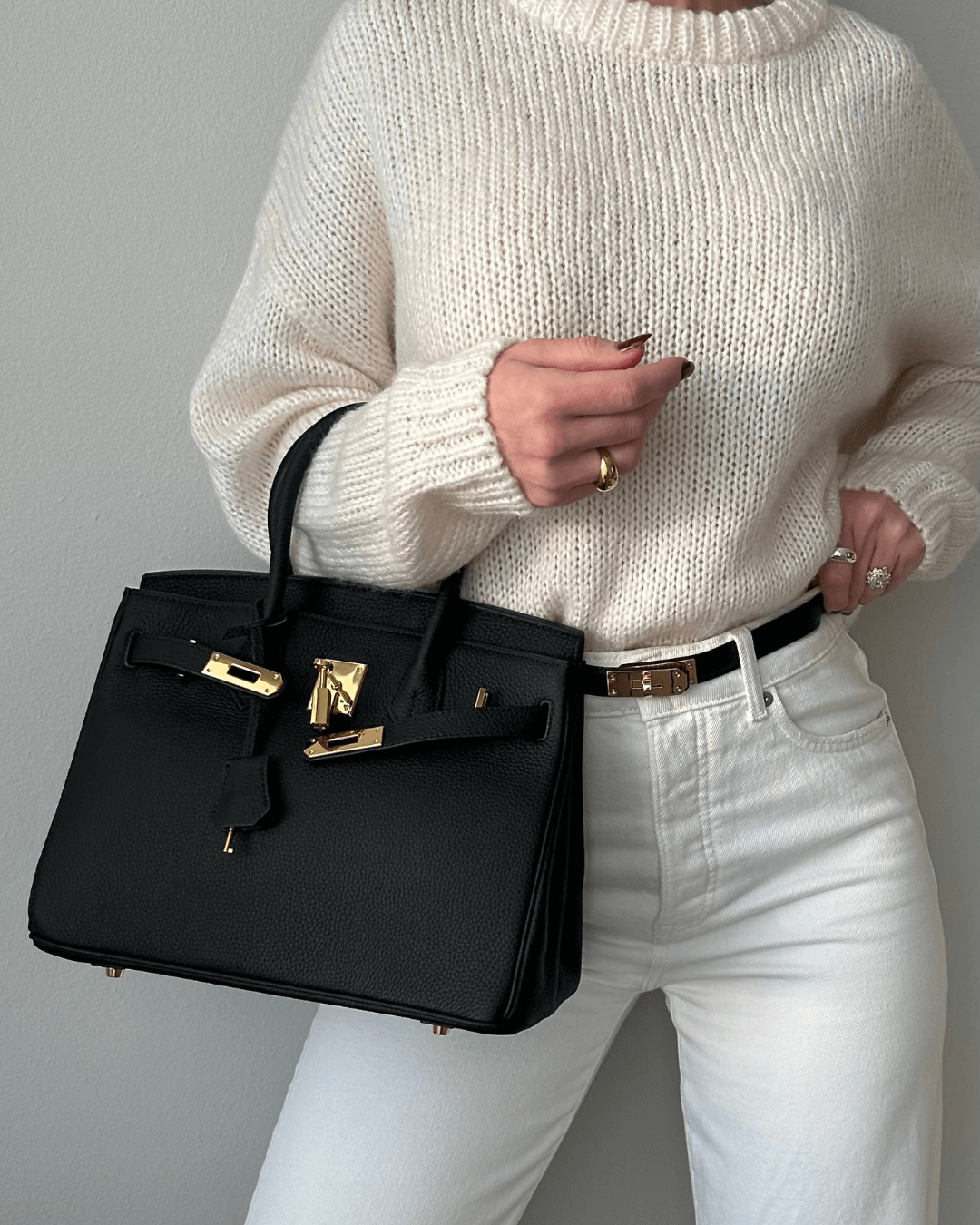 Sac à main structuré pour femme, à poignée supérieure