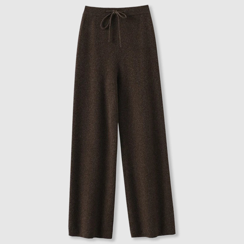 Pantalon tricoté large pour femme