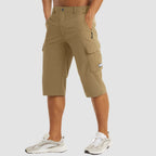Men’s Quick-Dry Cargo Shorts with Multi-Pocket Outdoor Design