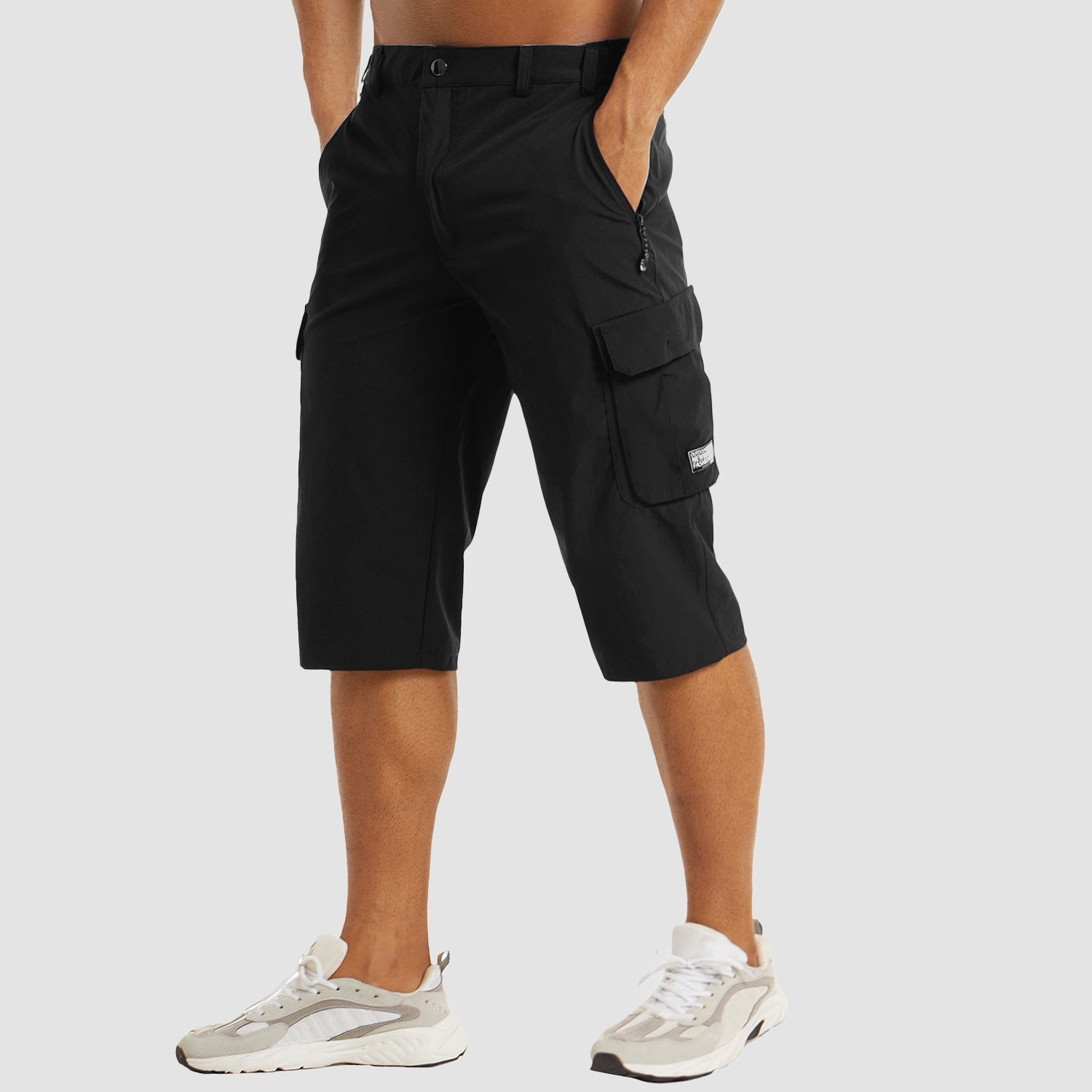 Men’s Quick-Dry Cargo Shorts with Multi-Pocket Outdoor Design