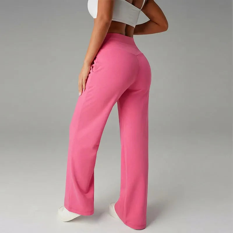 Women's High-Waisted Wide-Leg Trousers
