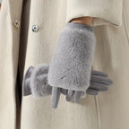 Women’s Faux Fur Cuff Winter Gloves