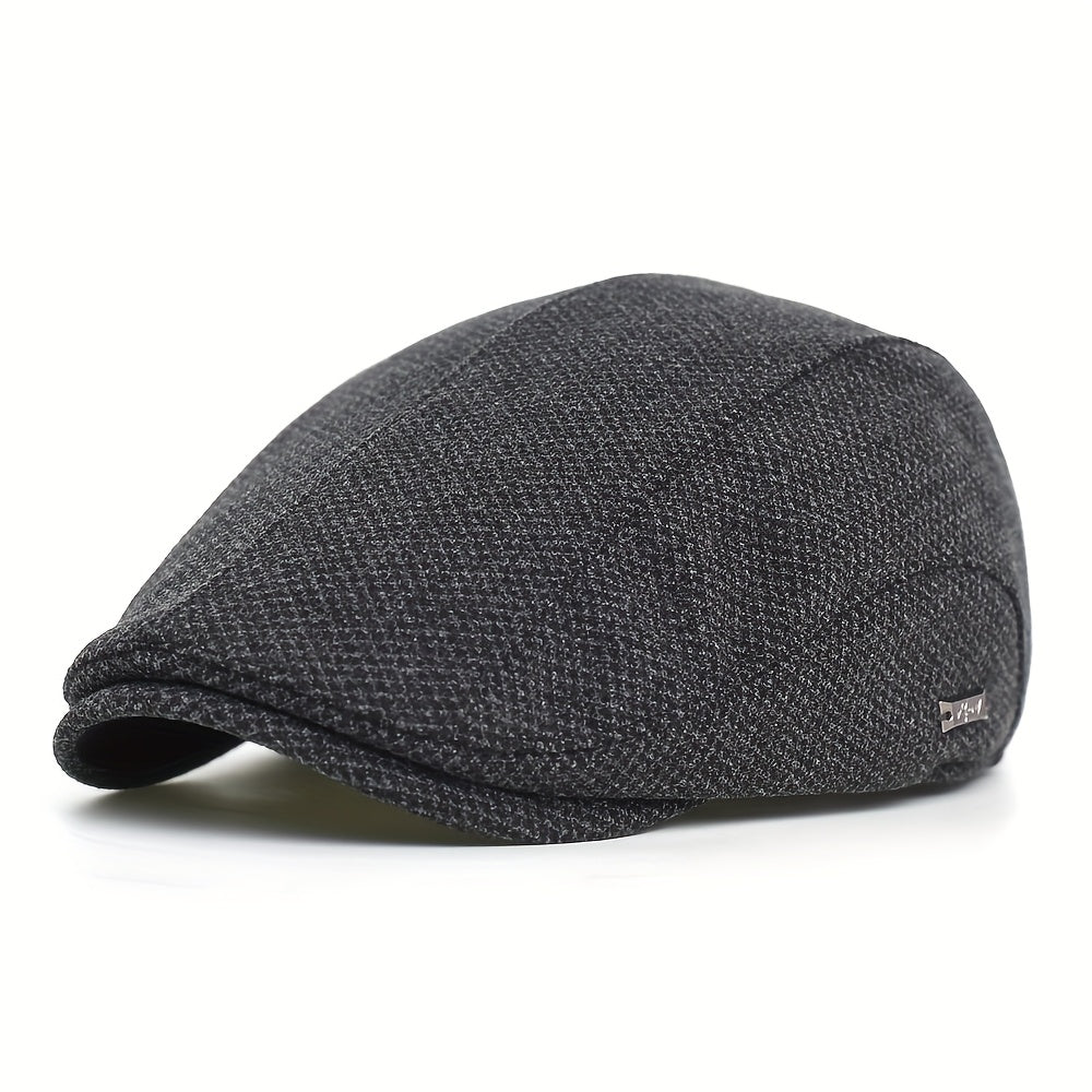 Tekstureret flatcap til mænd