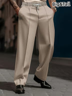 Pantalones de pierna ancha con cordón para hombre