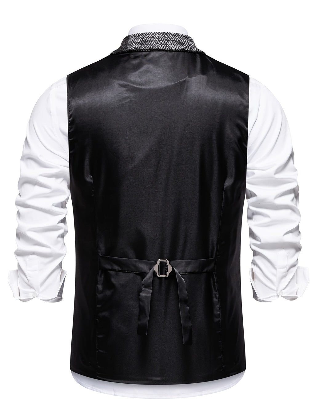 Gilet sartoriale patchwork da uomo