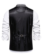 Gilet sartoriale patchwork da uomo