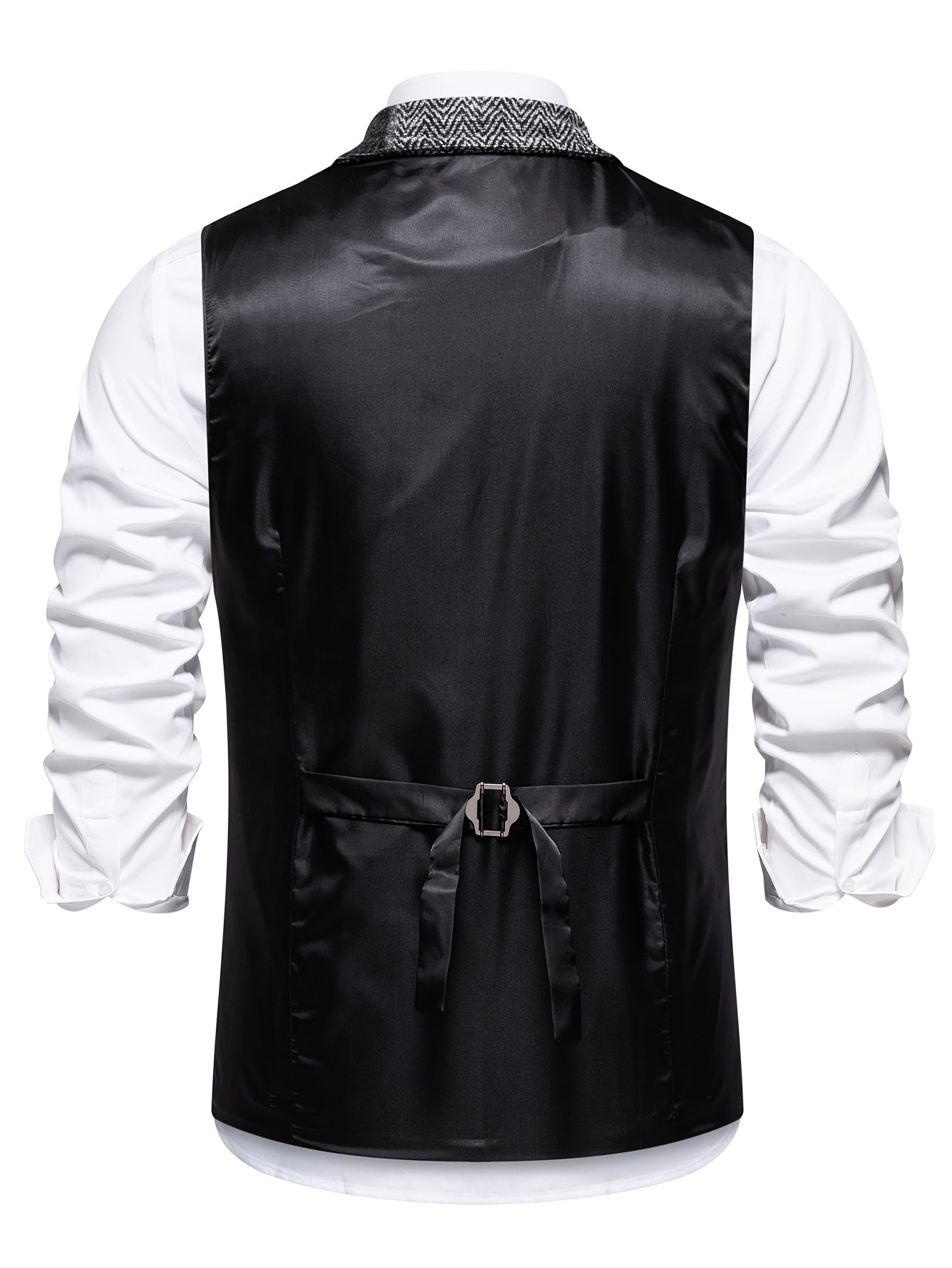 Gilet sartoriale patchwork da uomo