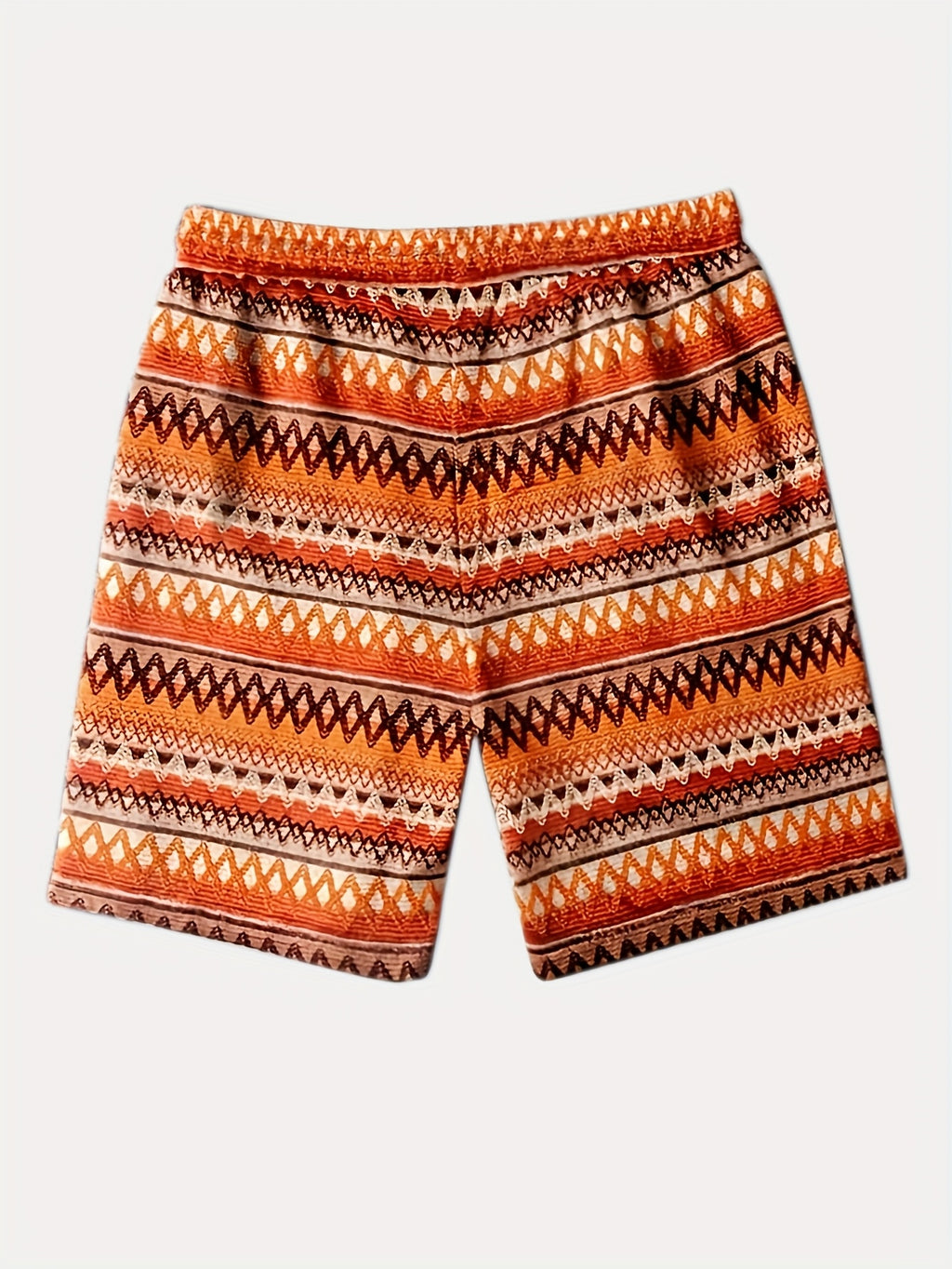 Shorts pour homme à imprimé tribal avec cordon de serrage