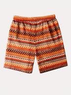 Shorts pour homme à imprimé tribal avec cordon de serrage