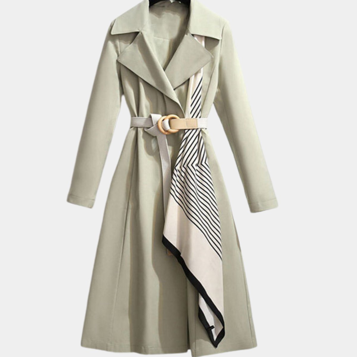 Women’s Belted Midi Trench Coat