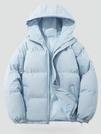 Veste d’hiver matelassée à capuche pour femme
