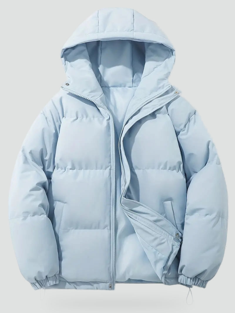 Veste d’hiver matelassée à capuche pour femme