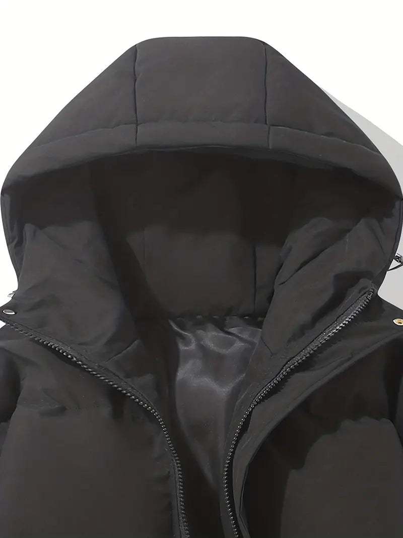 Veste d’hiver matelassée à capuche pour femme