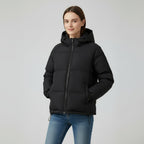 Veste d’hiver matelassée à capuche pour femme
