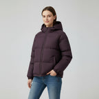 Veste d’hiver matelassée à capuche pour femme