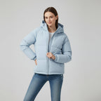 Veste d’hiver matelassée à capuche pour femme