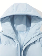 Veste d’hiver matelassée à capuche pour femme