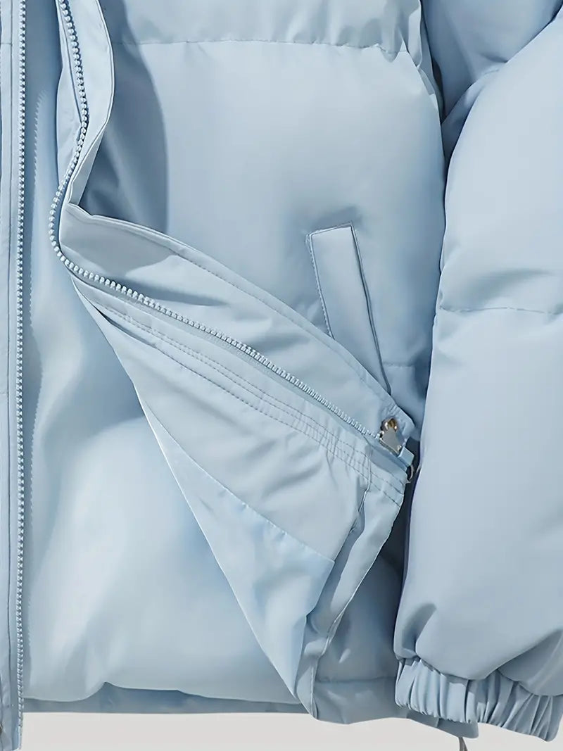 Veste d’hiver matelassée à capuche pour femme