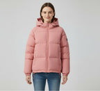 Veste d’hiver matelassée à capuche pour femme