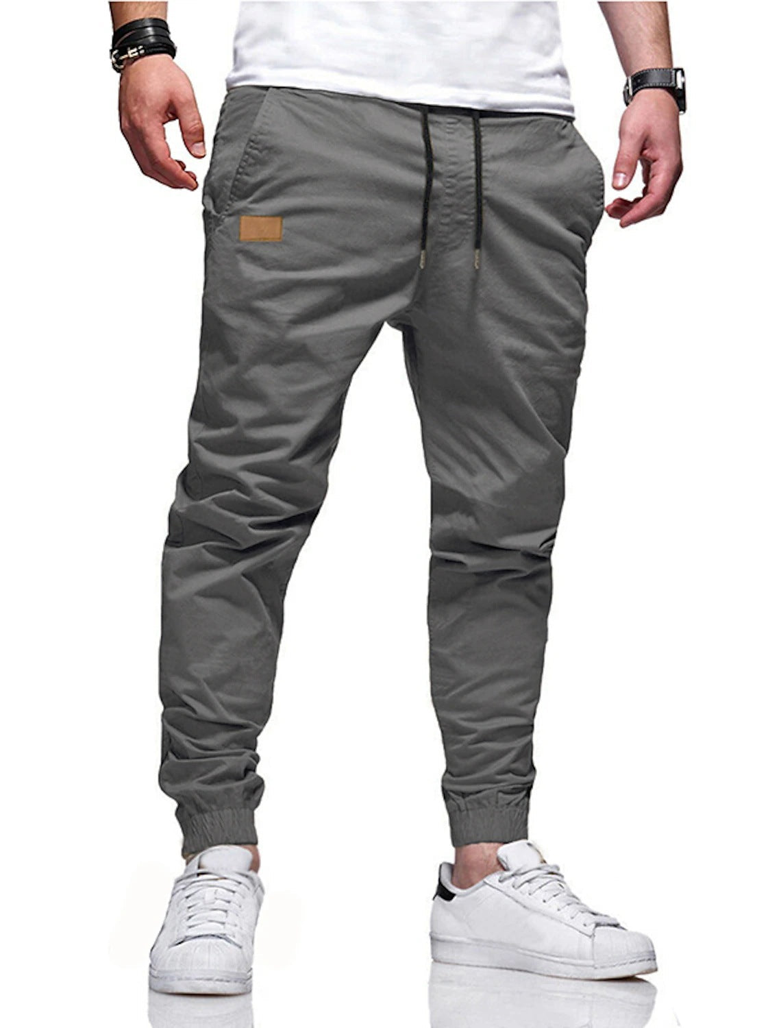Pantalon de jogging décontracté pour homme avec cordon de serrage