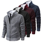 Cardigan testurizzato da uomo con zip