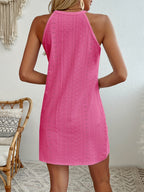 Women's Sleeveless Eyelet Mini Dress