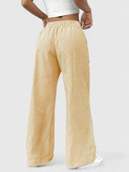 Women's Striped Wide Leg Trousers