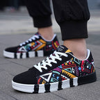 Herren Skateschuhe mit auffälligem Grafikmuster und rutschfester Sohle