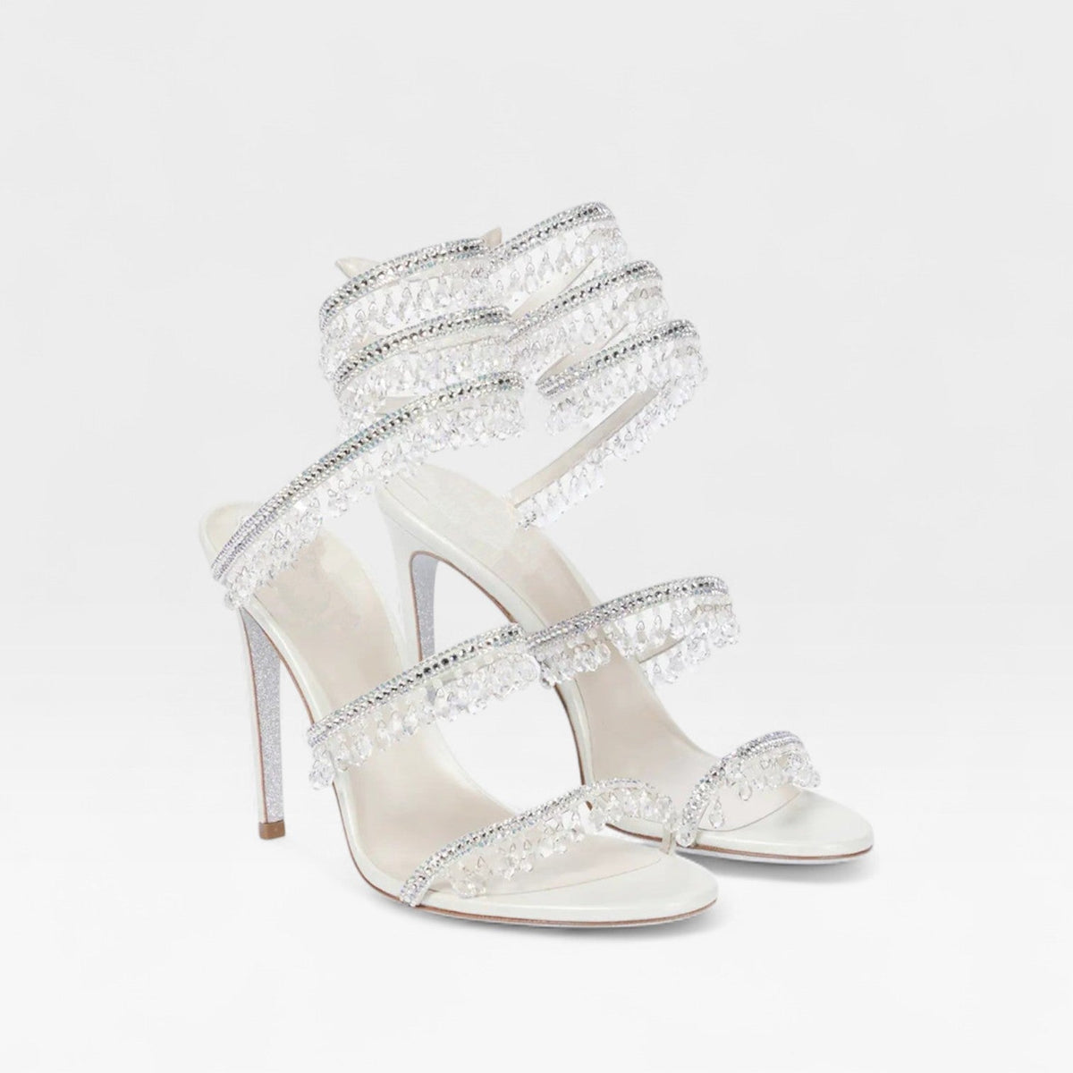 Sandales stilettos pour femme ornées et à brides croisées
